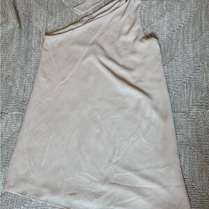 Pink Lily Cream One-Shoulder Dress